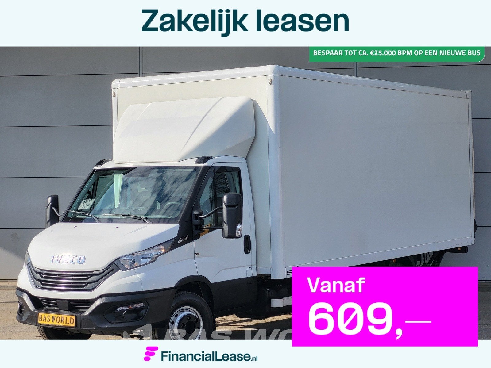 Iveco Daily 72C21 3.0L Automaat 1000KG Laadklep Dubbellucht, Stof, Gebruikt, Euro 6, 4 cilinders