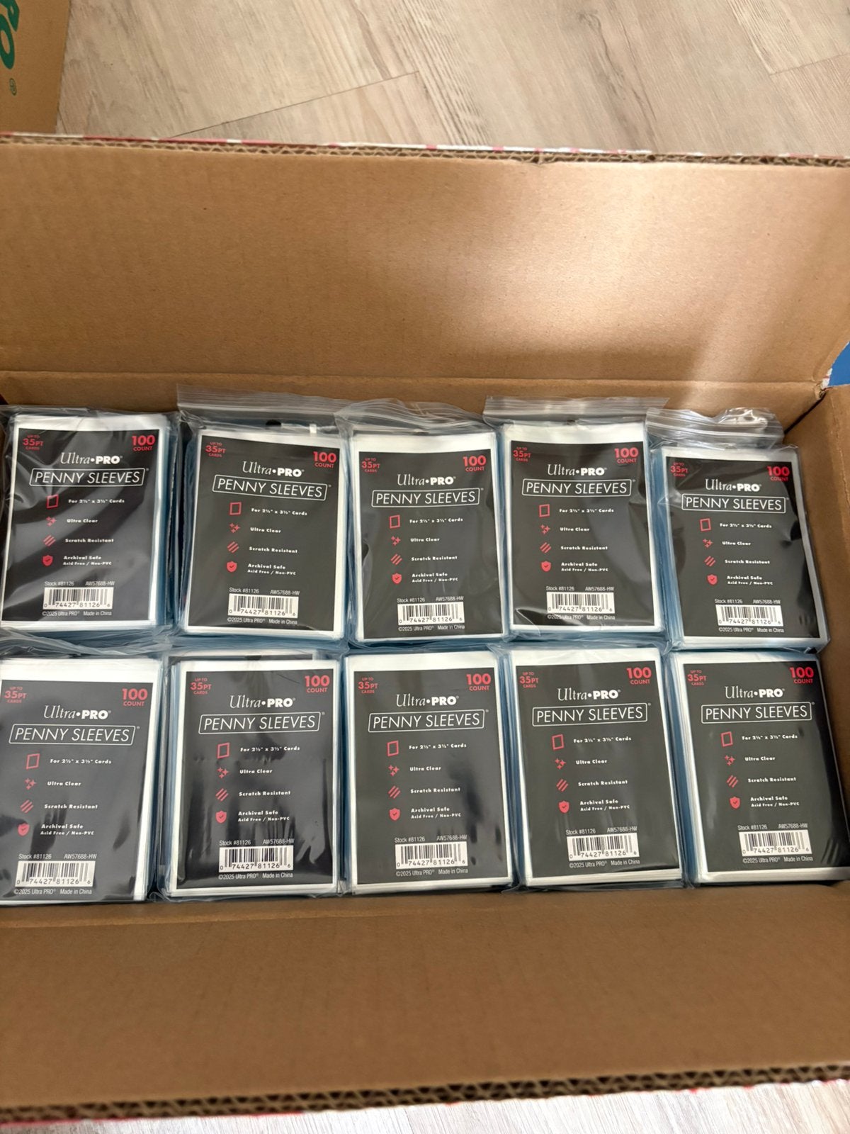 5 packs Toploaders + 5 packs sleeves Ultra Pro, Ophalen of Verzenden, Nieuw, Sleeves of Kaarthoesjes