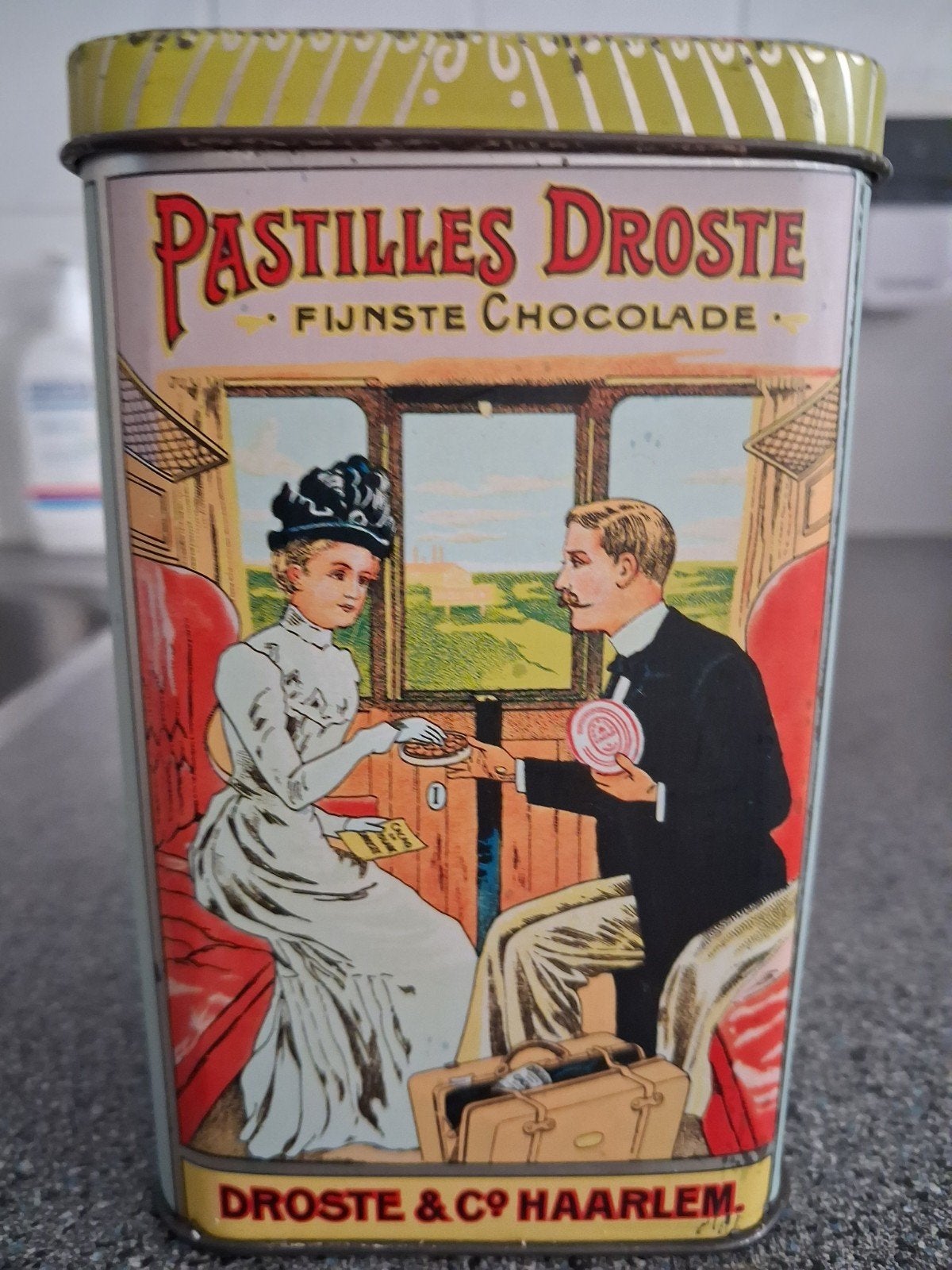 DROSTE & CO. HAARLEM PASTILLES DROSTE BLIK, Verzamelen, Blikken, Ophalen of Verzenden, Gebruikt, Overige, Droste