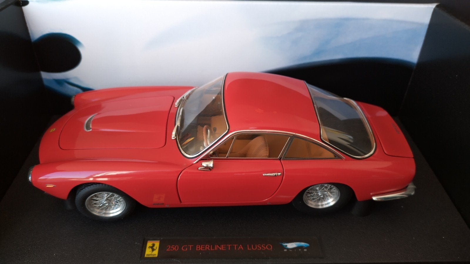 Ferrari 250 Berlinetta Lusso 1:18 Hotwheels Elite Pol, Auto, Verzenden, ., Zo goed als nieuw
