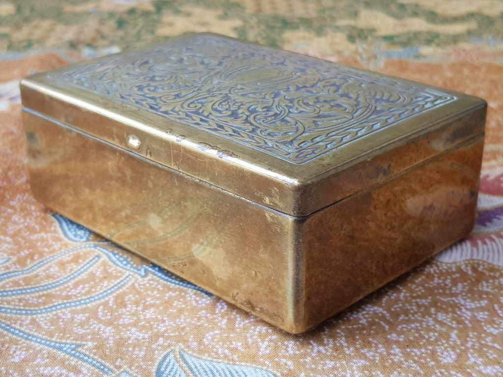 Mooie oude Engelse sigarettendoos van State Express 11,3 cm., Ophalen of Verzenden, Koper