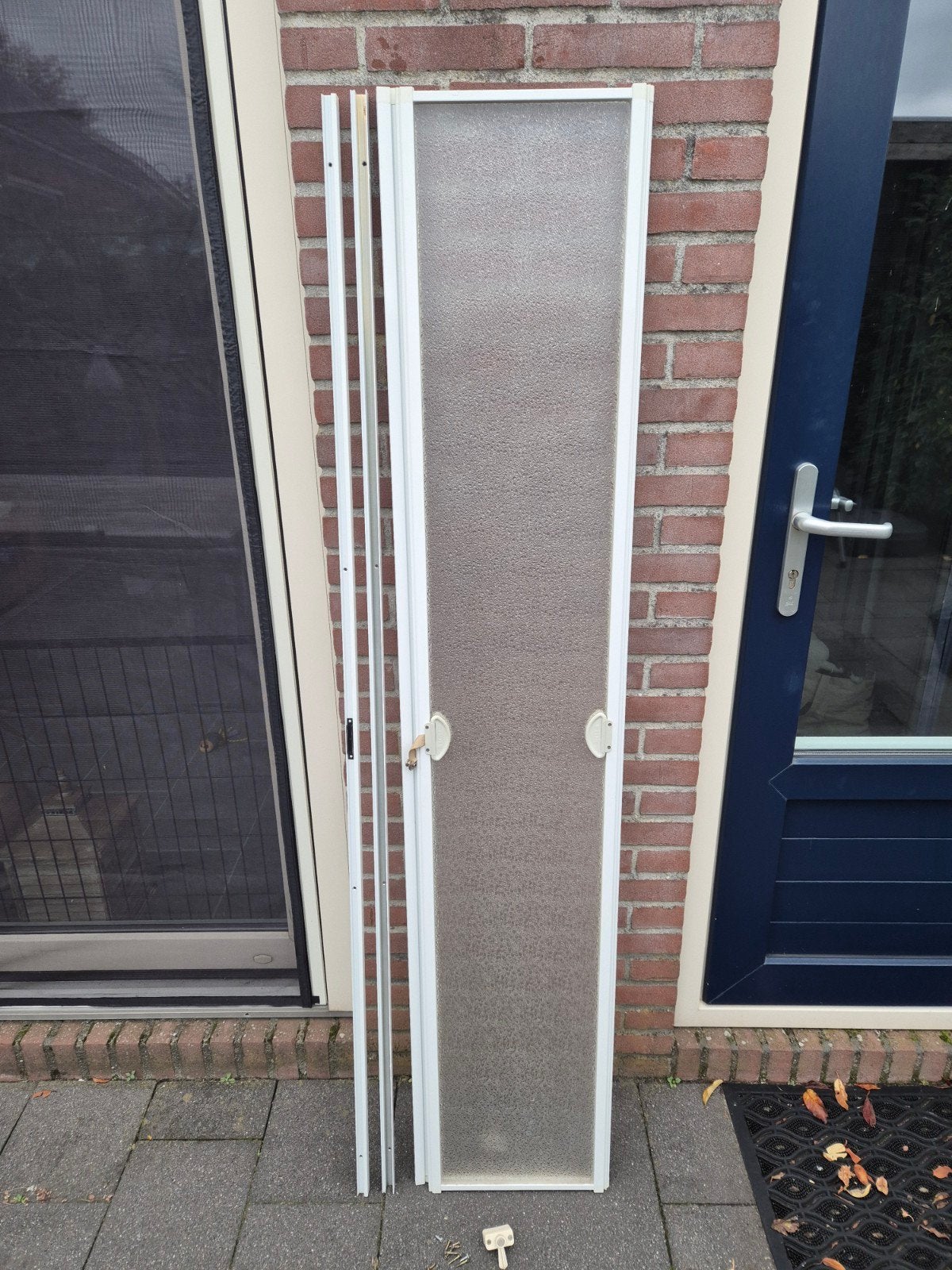 Remis douche scherm voor caravan/camper, Ophalen, Gebruikt
