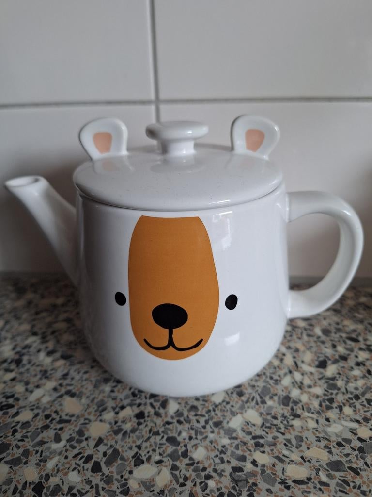 Theepot met berengezichtje, Ophalen of Verzenden, Nieuw