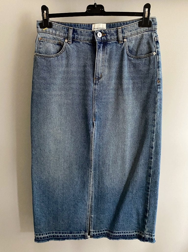 Abrand Jeans lula denim rok, mid vintage blue, mt26/8, Nieuw, Blauw, Abrand Jeans, Nieuw, Ophalen of Verzenden