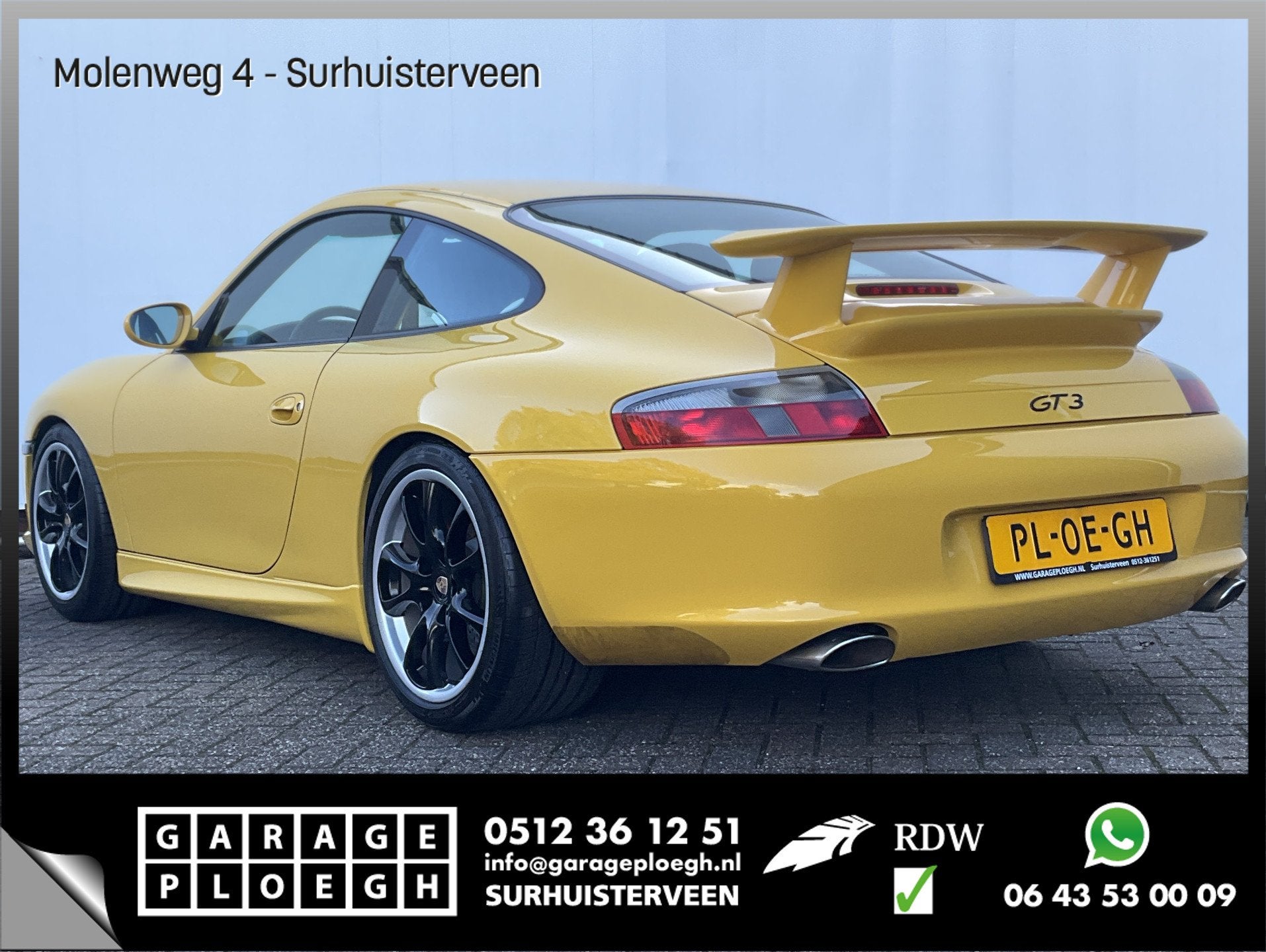 Porsche 911 3.6 Coupé 996 GT3 Collect Car Speed Gelb Carbon, Auto's, Gebruikt, Bedrijf, Handgeschakeld, 3600 cc