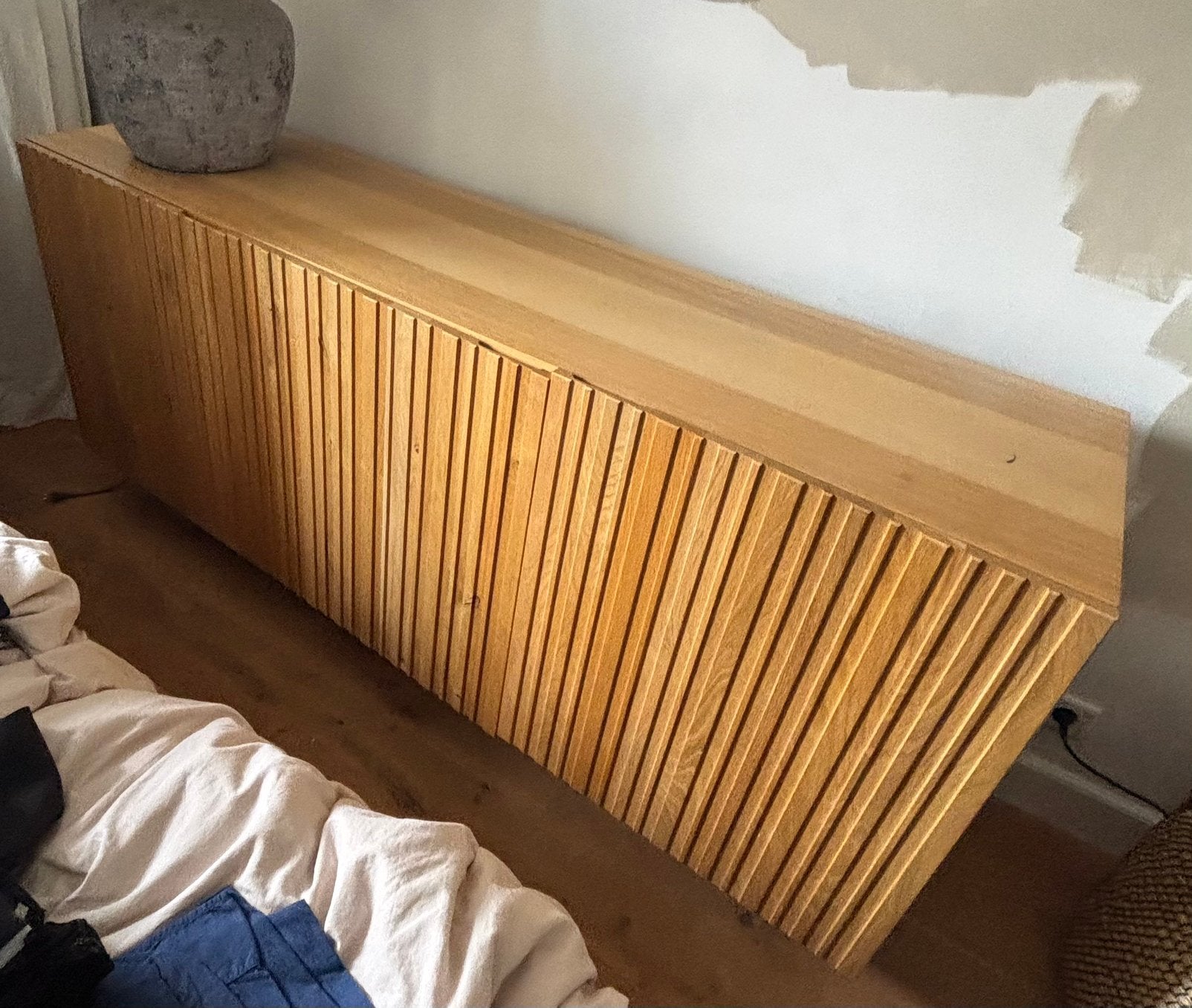 WOOOD gravure dressoir, Ophalen, Radiator, Zo goed als nieuw, 60 tot 150 cm