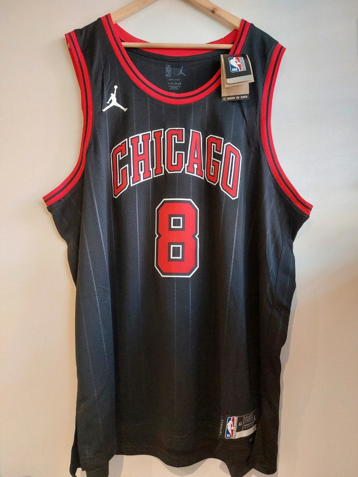 NBA Chicago Bulls LaVine #8 Statement Edition Jordan Jersey, Zwart, Nieuw, Overige maten, Ophalen of Verzenden