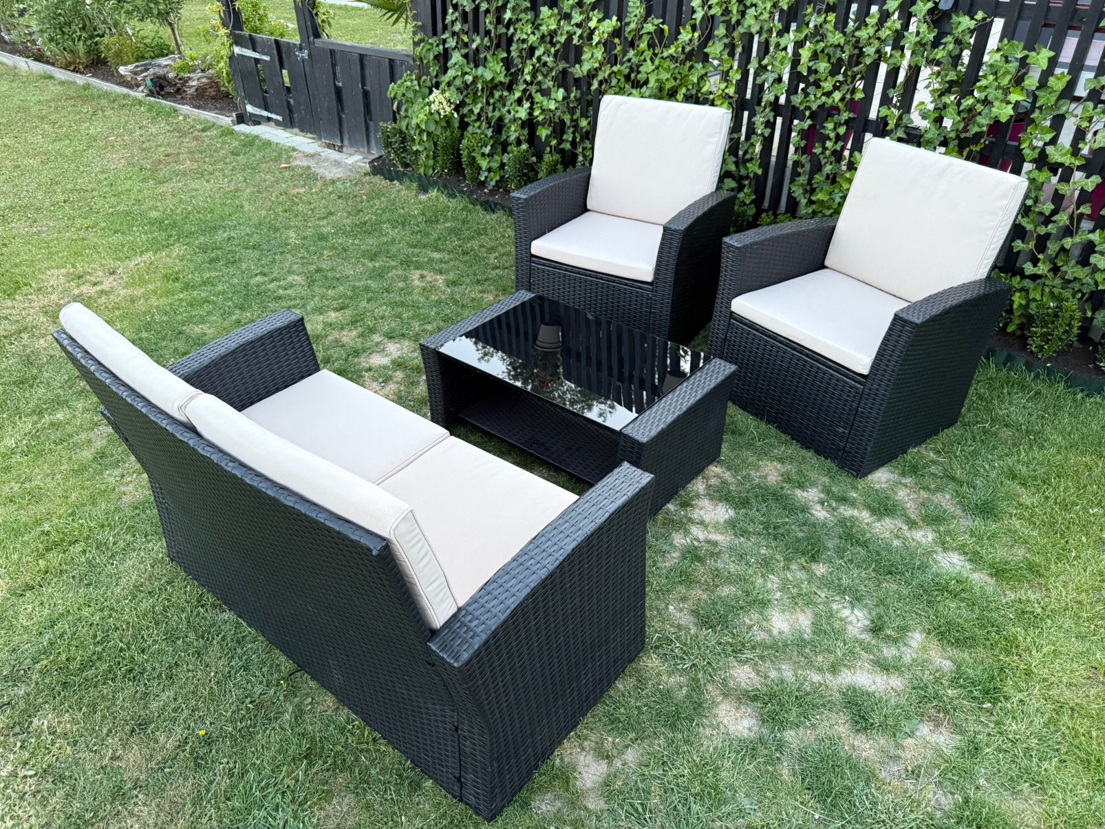 Nieuwe tuinset loungeset nieuw in doos!!!, Tuin en Terras, 4 zitplaatsen, Ophalen of Verzenden, Tuinset, Bank