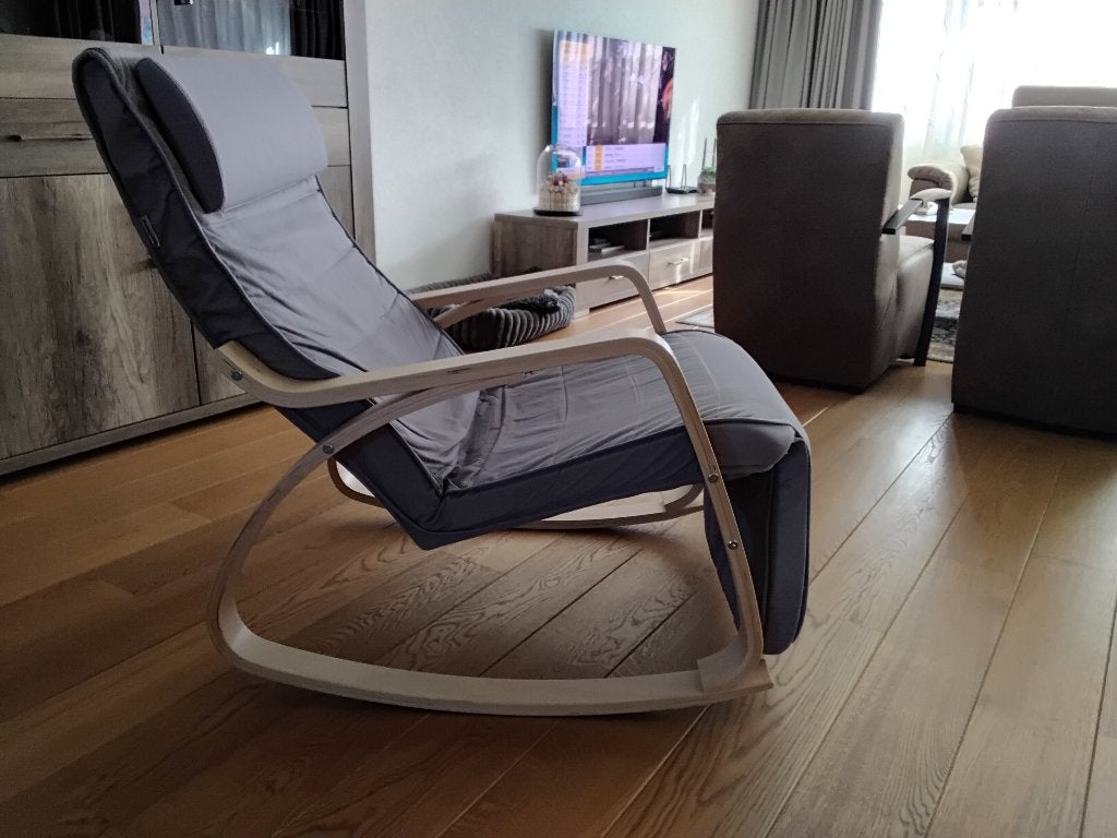 Schommelstoel, Huis en Inrichting, Ophalen, Zo goed als nieuw, Wit, Eén