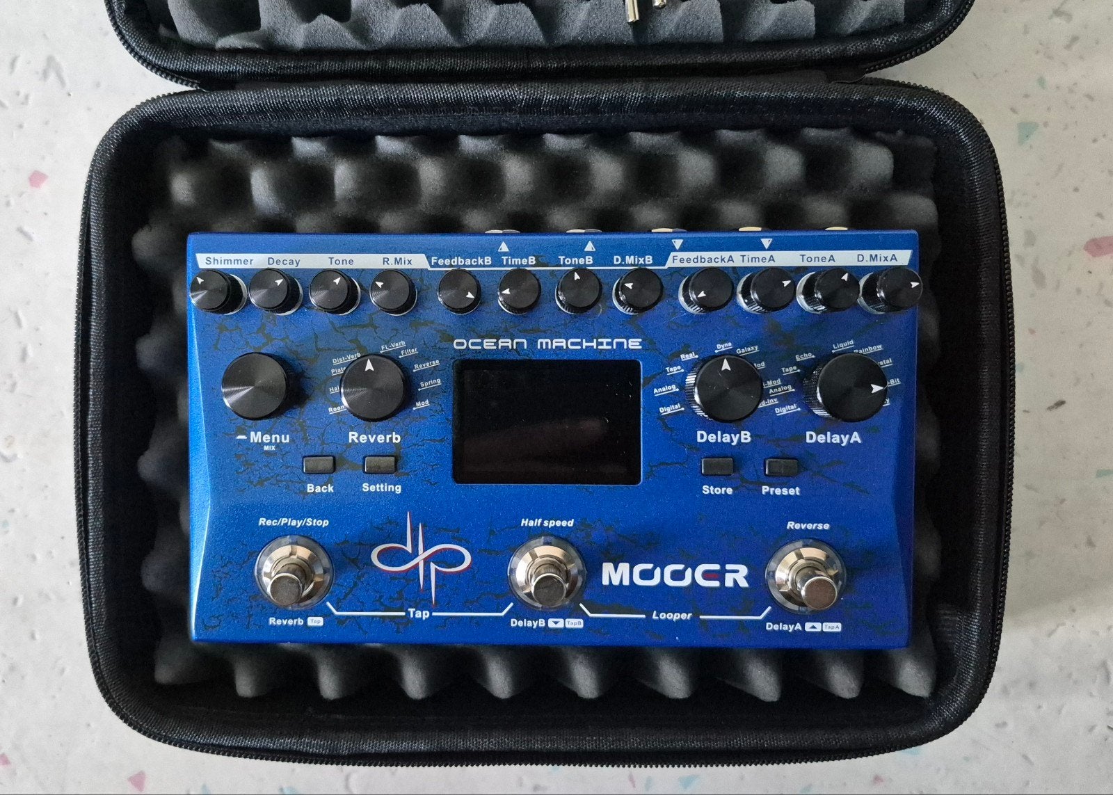 Mooer Ocean Machine - Perfecte staat met voeding en case, Ophalen of Verzenden