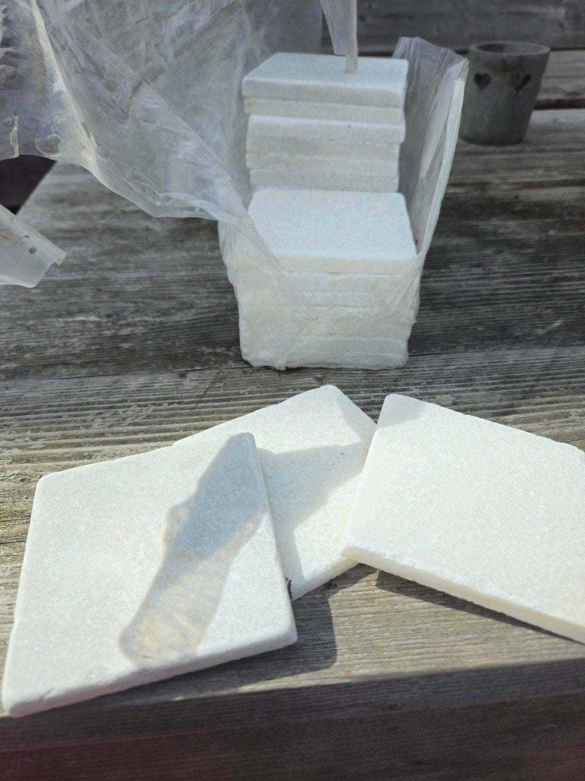 Witte Marmeren Tegels 10x10 cm - Nieuw in verpakking, Doe-het-zelf en Verbouw, Ophalen, Wandtegels, Nieuw, Minder dan 20 cm