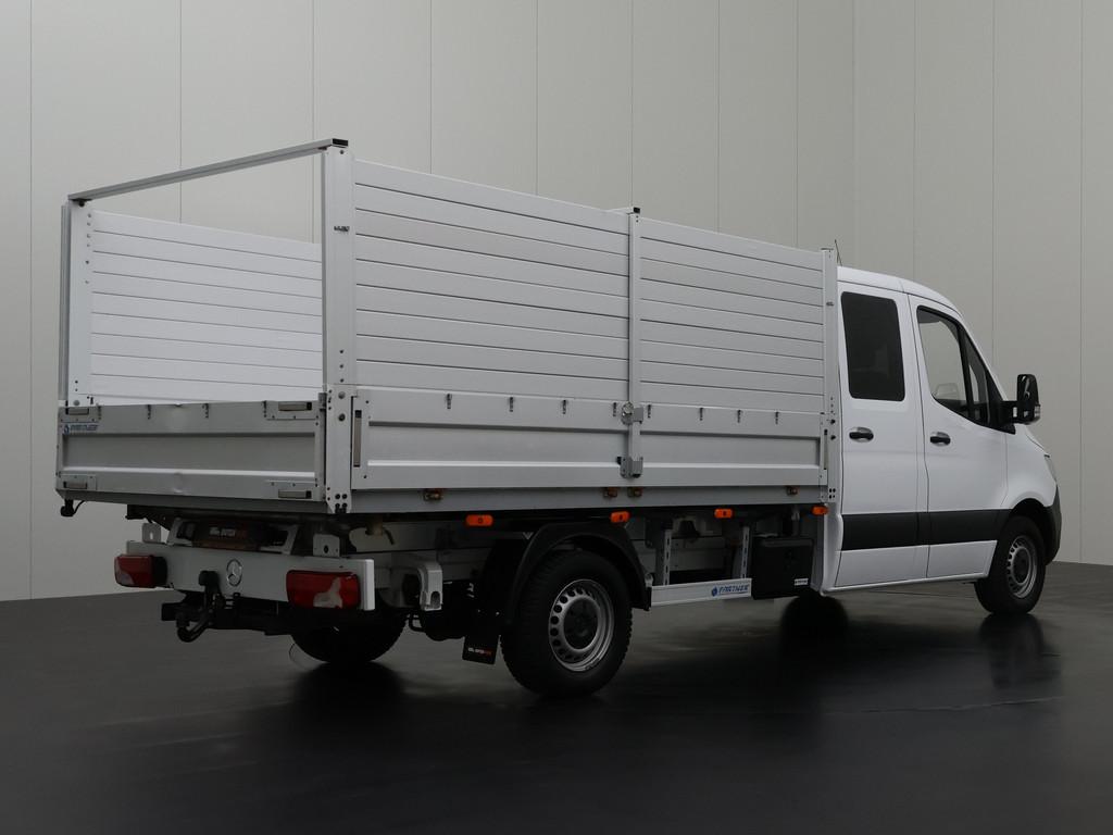 Mercedes-Benz Sprinter 315CDI Dubbele Cabine Kipper | 7-Pers, Auto's, Bestelauto's, Stof, Gebruikt, Zwart, 7 stoelen