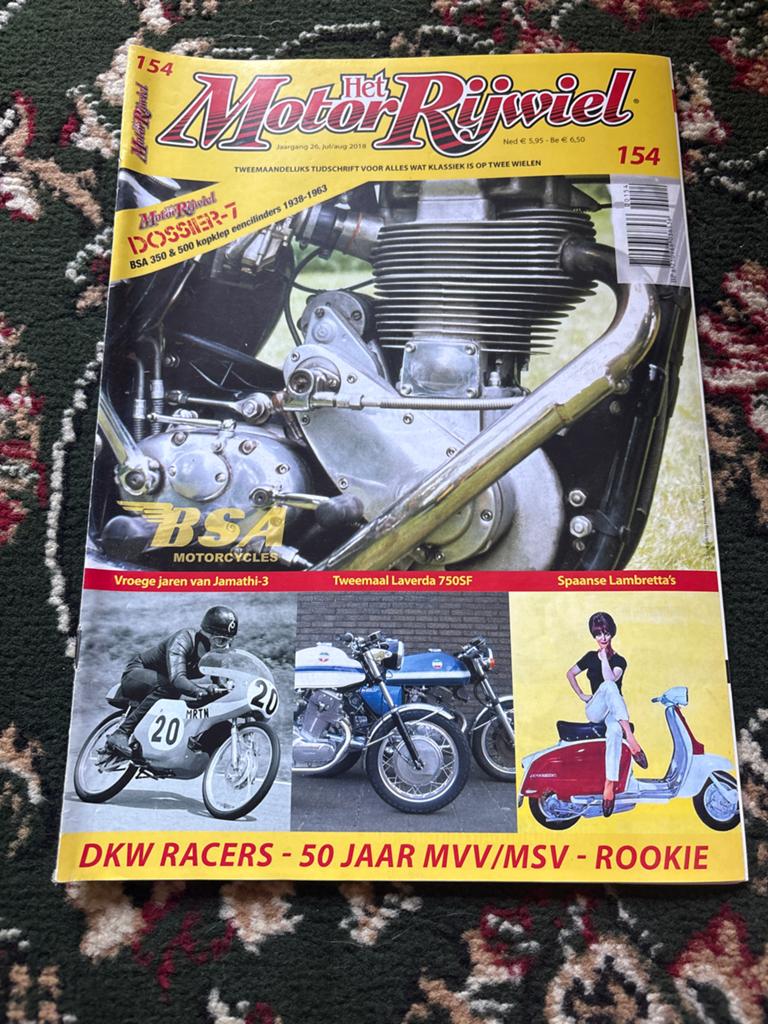 Het MotorRijwiel Magazine - Editie 154 (BSA, Laverda), Ophalen of Verzenden, Gelezen, Algemeen
