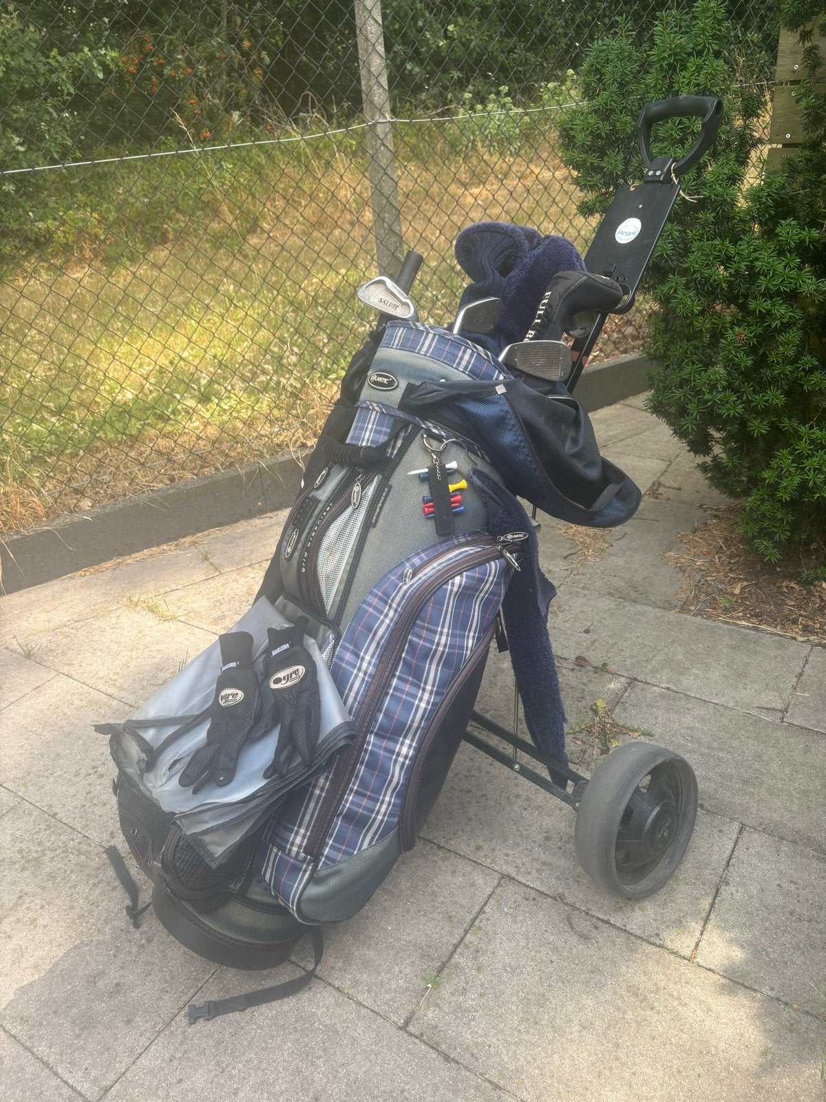 Complete golfset met trolley en accessoires, Ophalen, Gebruikt, Set, Overige merken