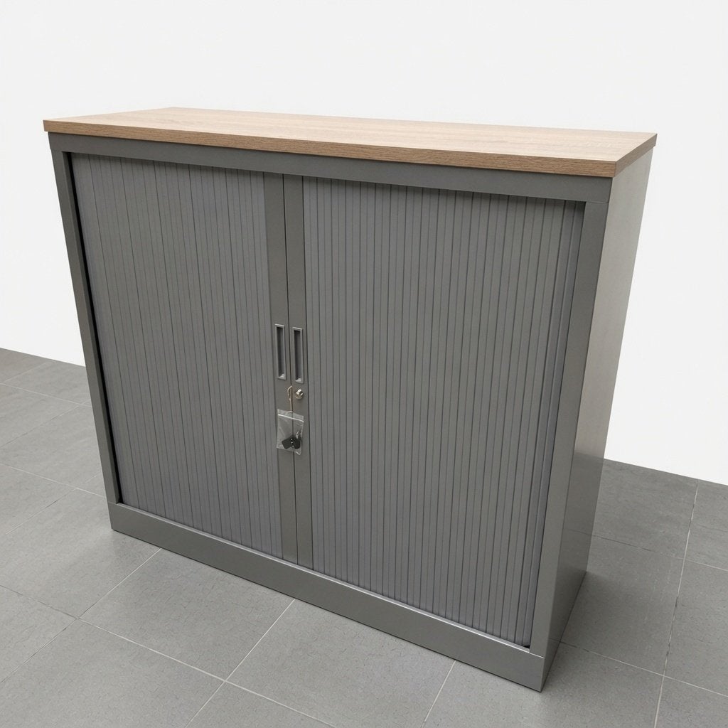 NIEUWE roldeurkast grijs - 105x120x43 cm, Niet ingevuld, Nieuw, Niet ingevuld, Niet ingevuld