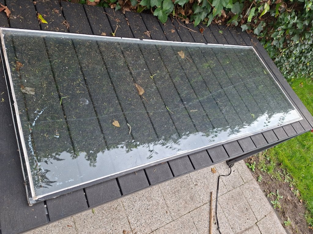 Glas buitendeur 1455x586x19, Ophalen, Gebruikt, Minder dan 80 cm, 120 tot 160 cm