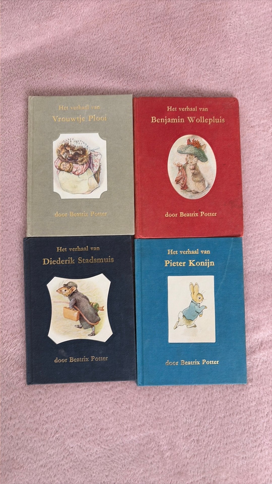 Beatrix Potter, 4 boekjes., Ophalen of Verzenden, Gelezen