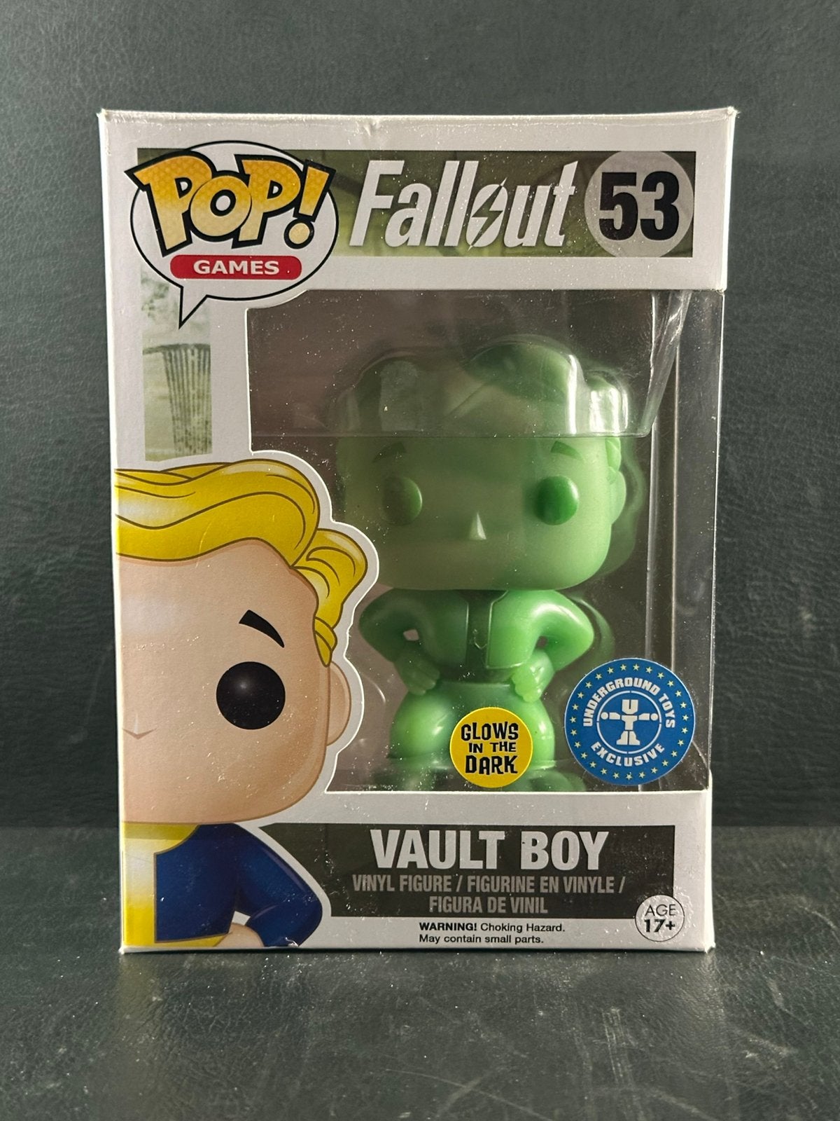 Funko pop fallout vault boy 53 glow in the dark, Ophalen of Verzenden, Zo goed als nieuw