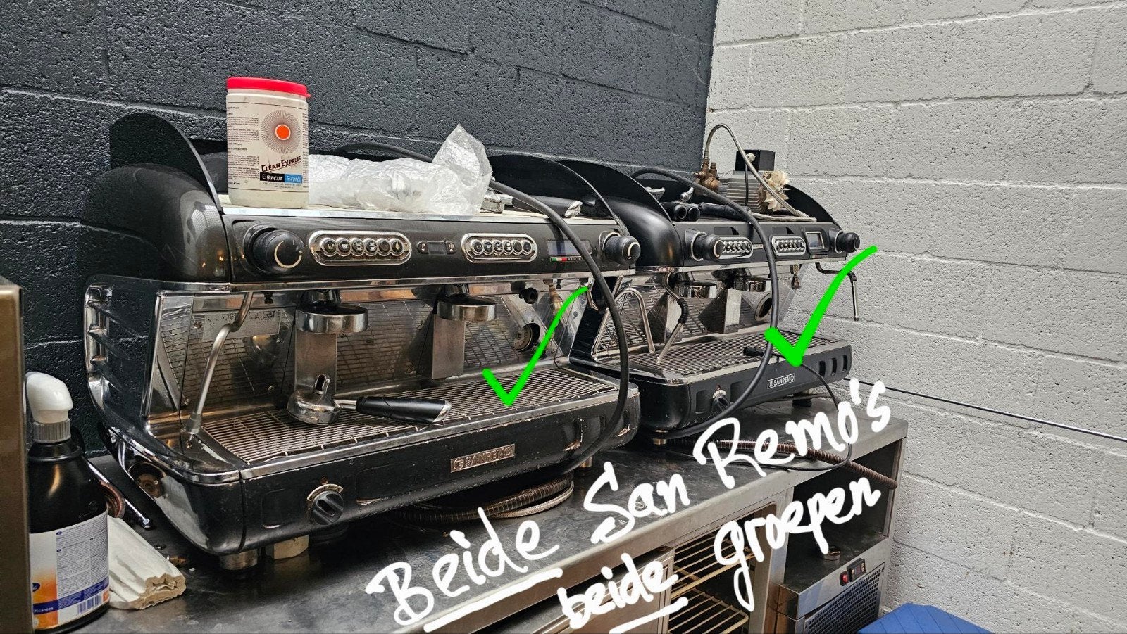 San Remo Verona SED en Verona RS Espressomachines, Witgoed en Apparatuur, Koffiezetapparaten, 10 kopjes of meer, Ophalen, Koffiemachine