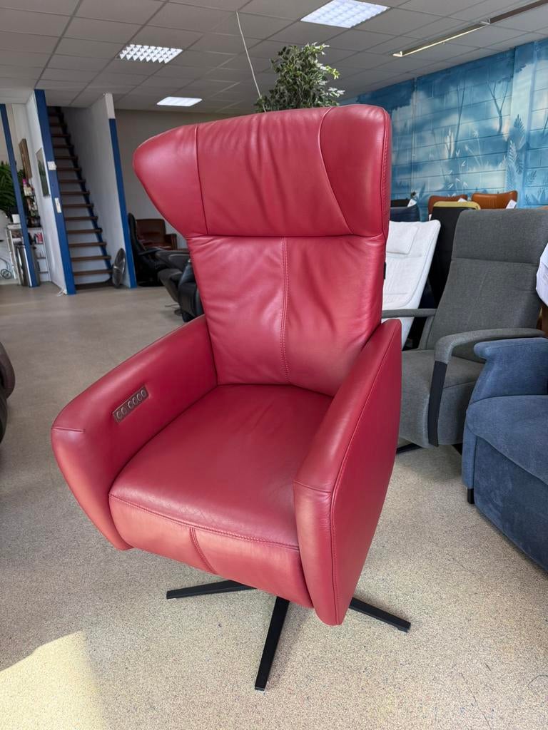 Prominent kort gebruikte sta op relax stoel relaxfauteuil, Ophalen of Verzenden, Zo goed als nieuw, Leer, Ruim 100 top merken in alle kleuren en maten met garantie