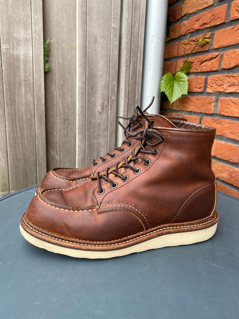 Red Wing 1907 Moc toe Copper rough ‘n tough US7,5D/41, Kleding | Heren, Schoenen, Bruin, Boots, Ophalen of Verzenden, Gedragen