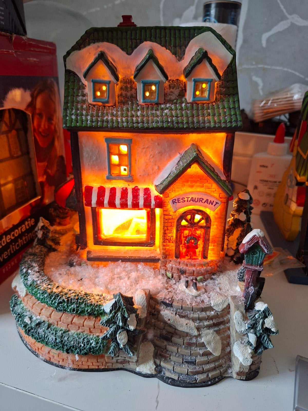 Dickensville kerst Restaurant, Ophalen of Verzenden, Gebruikt