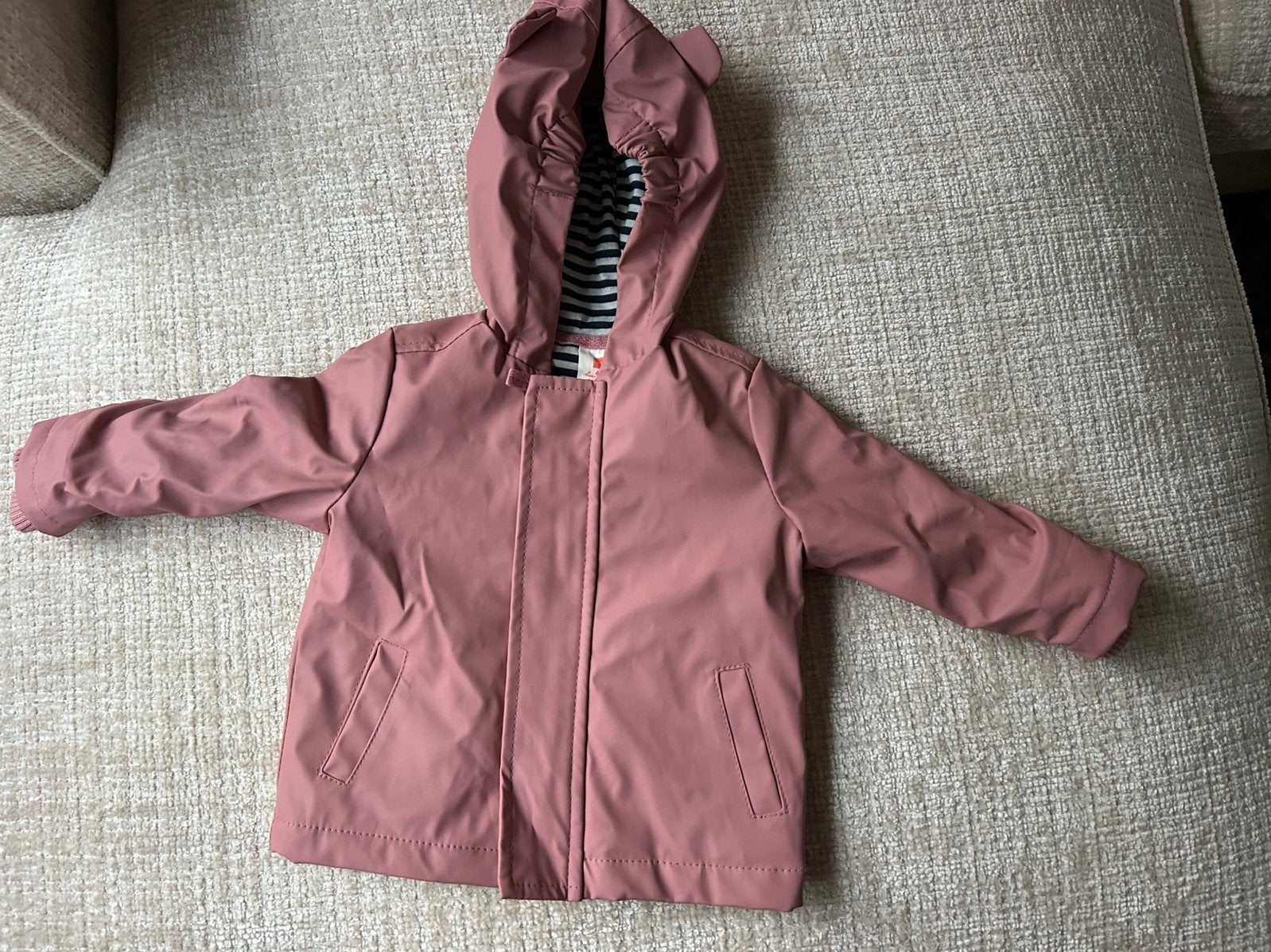 Jas, regenjas, maat 68, hema, roze, Meisje, Ophalen of Verzenden, Zo goed als nieuw, Jasje