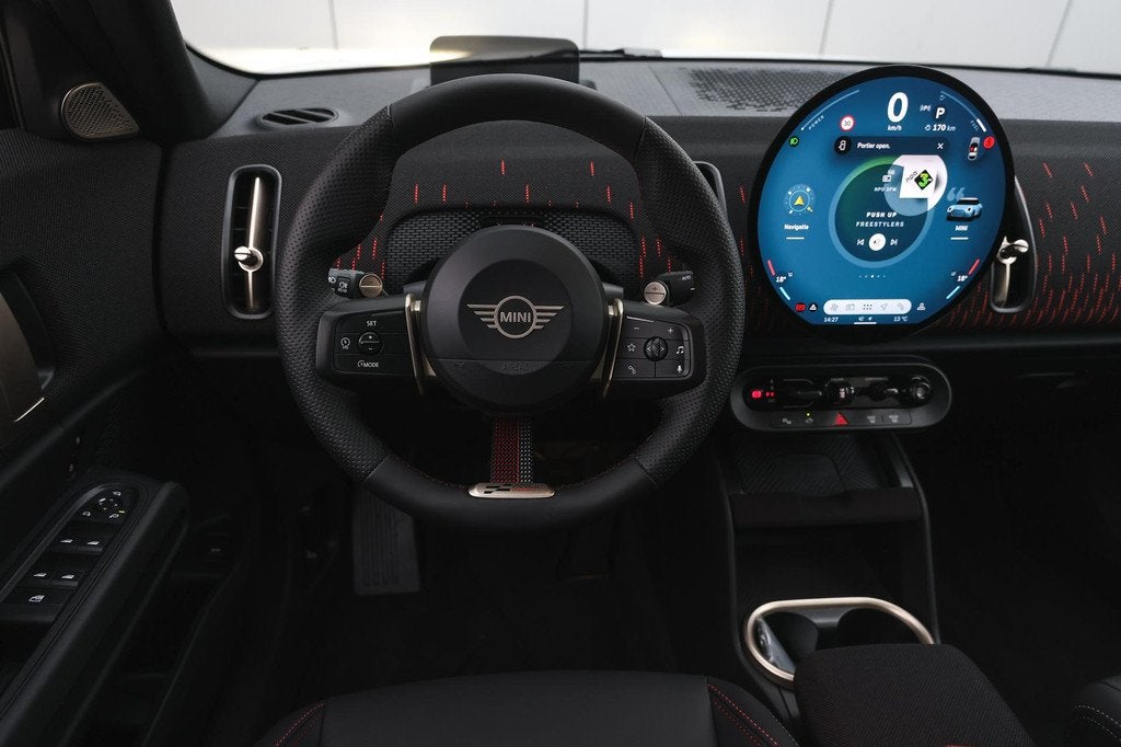 MINI Countryman C Automaat / John Cooper Works / Pakket XL /, Auto's, Mini, Met garantie (alle), Leder en Stof, Wit, Bedrijf