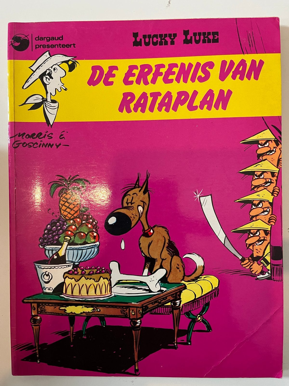 Lucky Luke - De Erfenis van Rataplan (Dargaud), Eén stripboek, Ophalen of Verzenden, Gelezen