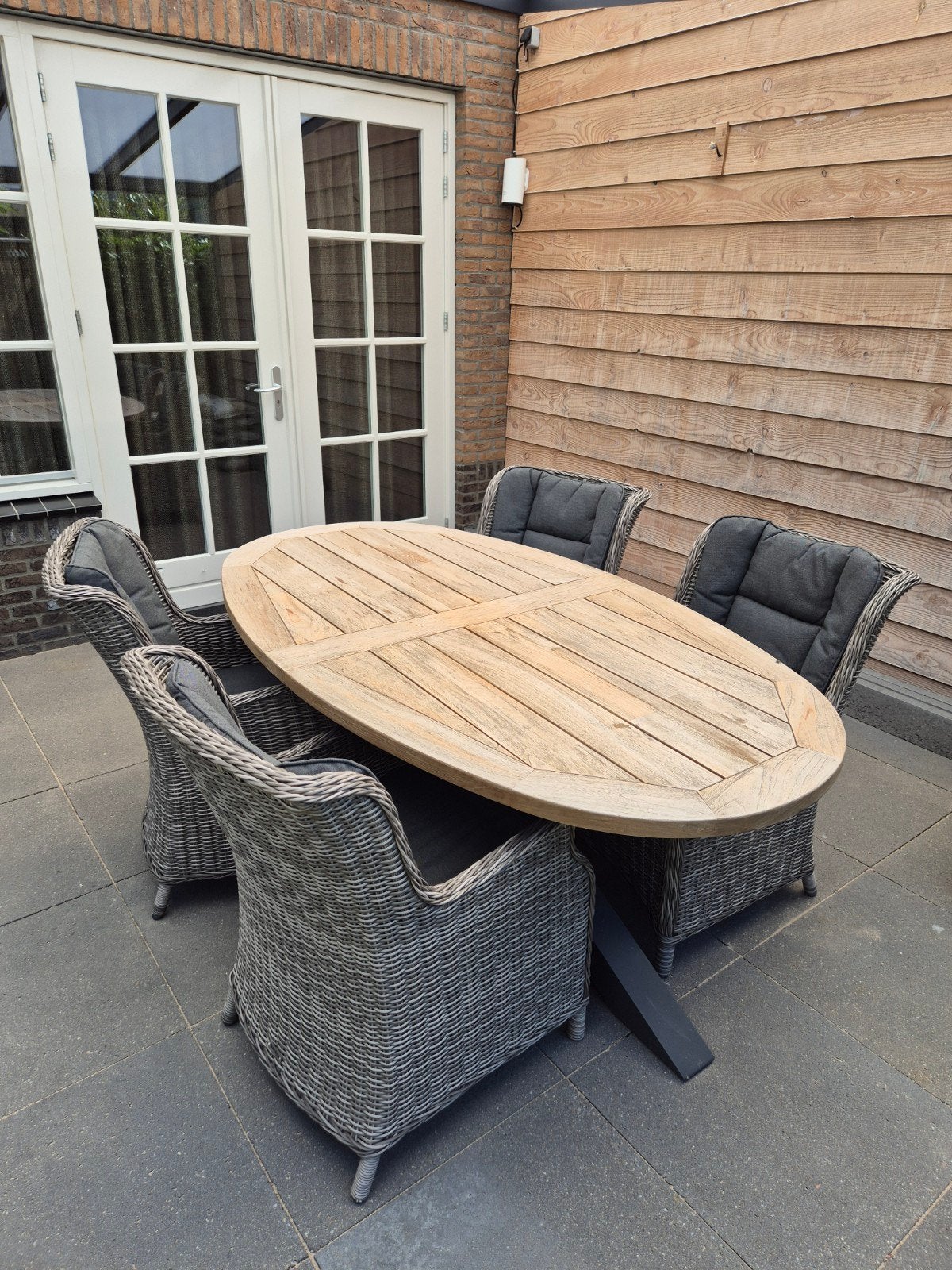 Nette tuinset Lifestyle / Garden Collections, Tuin en Terras, Tuinsets en Loungesets, Ophalen, 4 zitplaatsen, Gebruikt, Tuinset