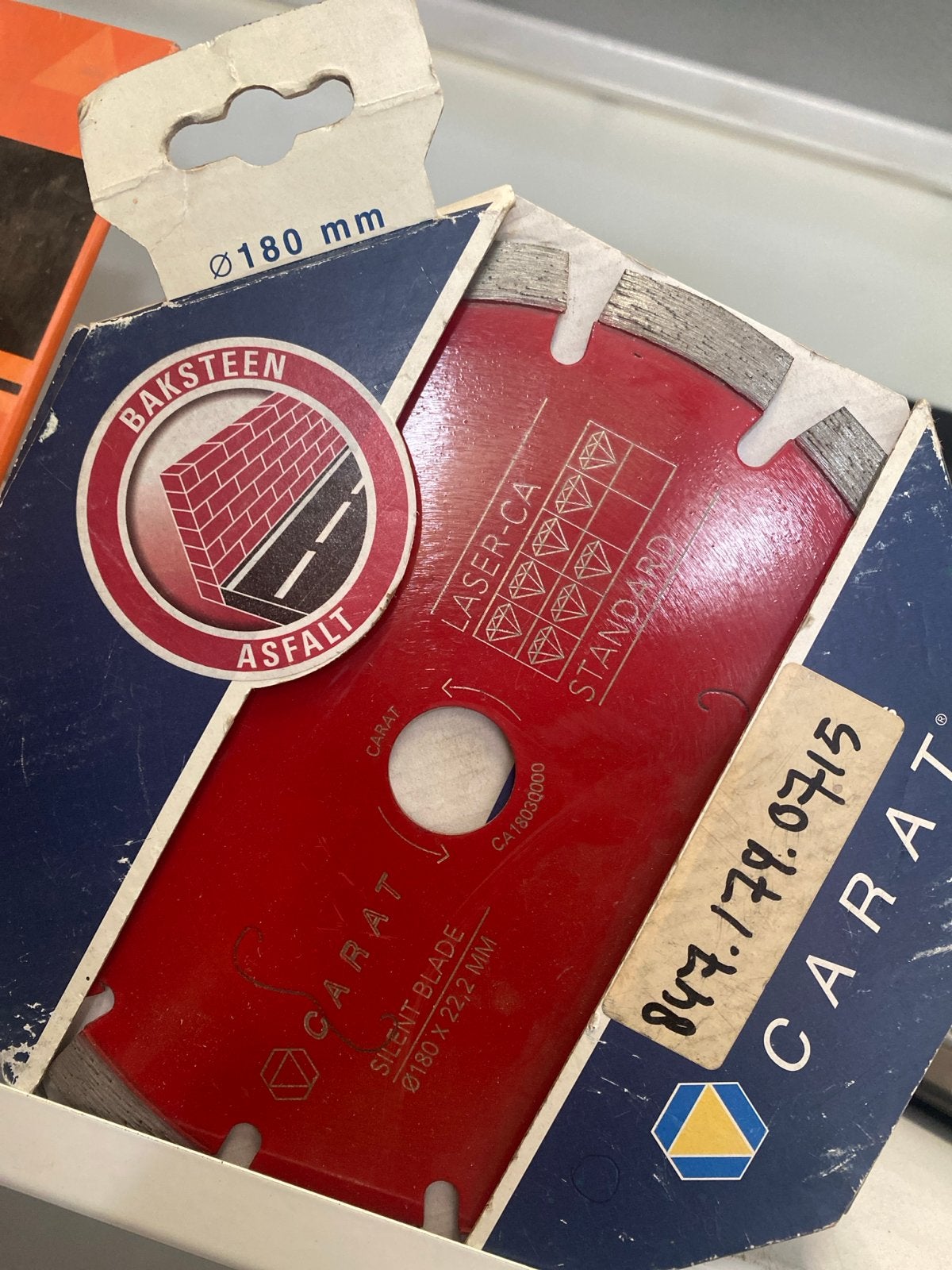 Nieuw Carat diamantzaagblad 180mm voor baksteen/asfalt, Ophalen of Verzenden, Nieuw, Overige typen