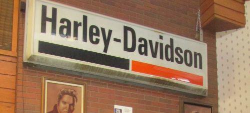 Harley-Davidson Dealer bord / reclameverlichting, Ophalen, Gebruikt, Lichtbak of (neon) lamp