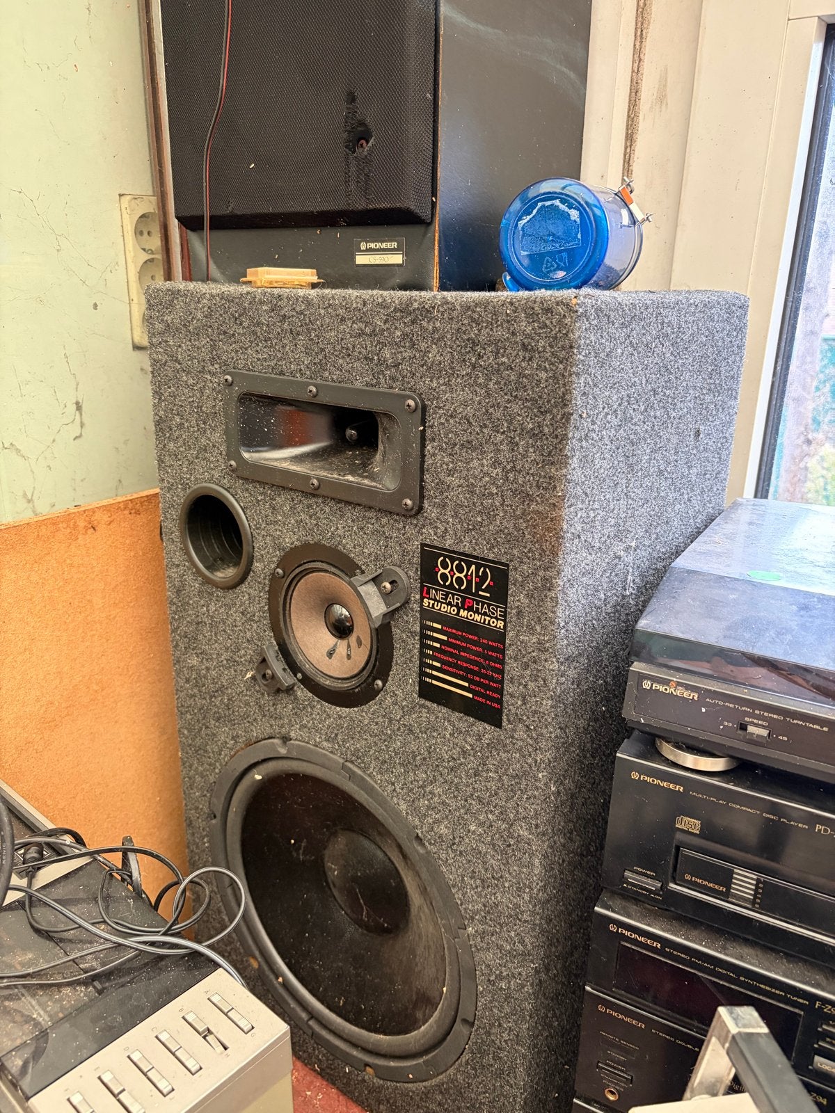 Vintage 8812 Linear Phase Studio Monitor Luidspreker, Studiomonitor, Niet werkend, Ophalen, 150 watt of meer