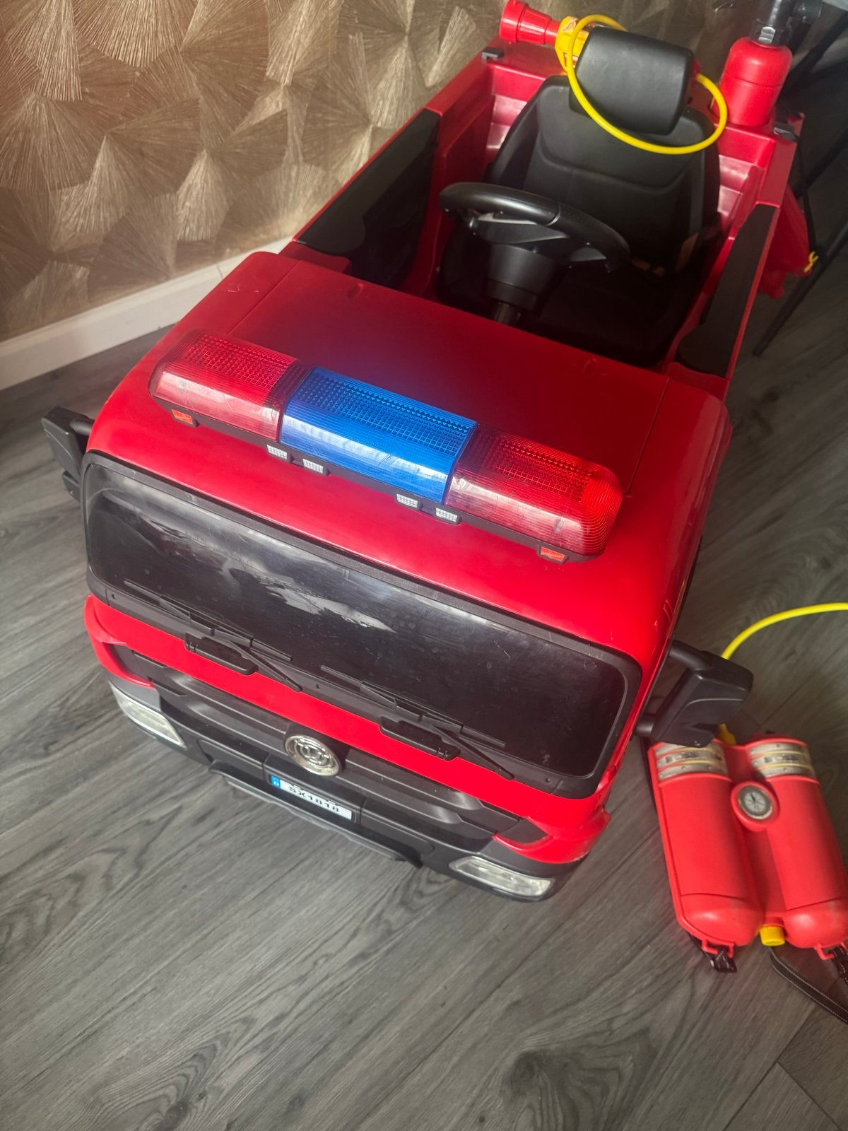Elektrische Brandweerauto voor Kinderen met Accessoires, Ophalen of Verzenden, Gebruikt