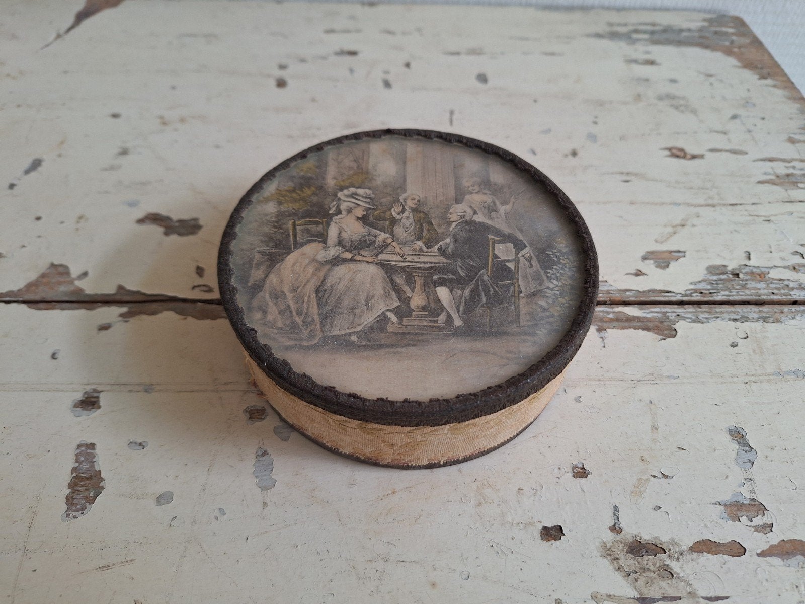 Brocante chocolade/bonbon doosje, Antiek en Kunst, Ophalen of Verzenden