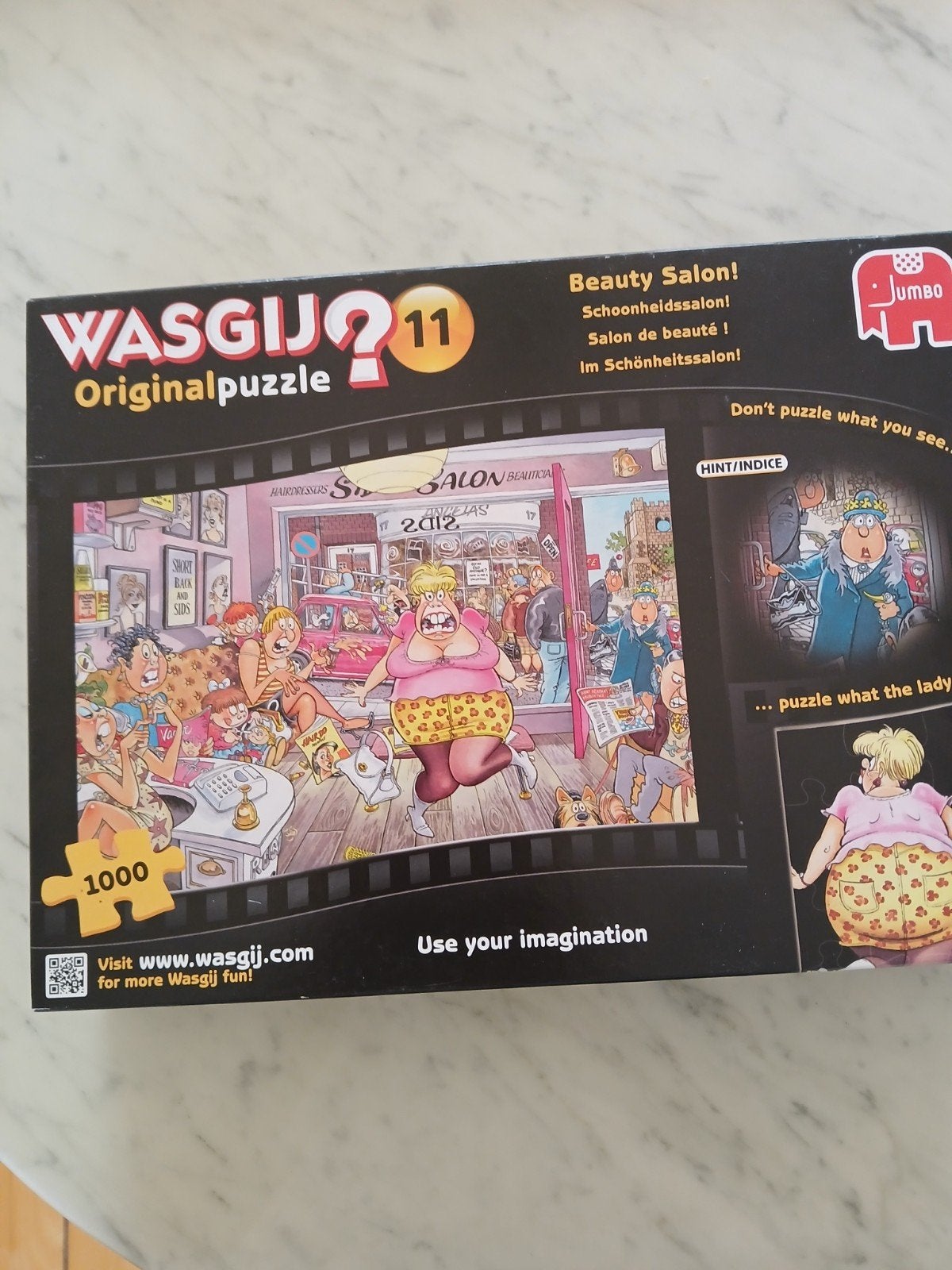 Wasgij puzzel 1000st 7e, Hobby en Vrije tijd, Denksport en Puzzels, Ophalen of Verzenden, 500 t/m 1500 stukjes, Zo goed als nieuw
