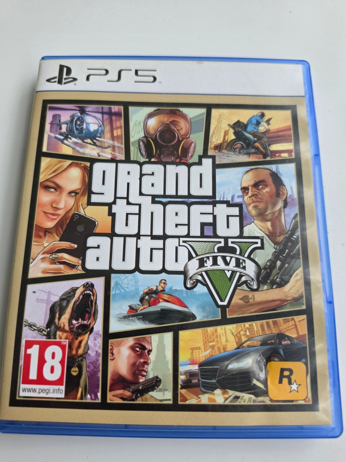 Grand Theft Auto V (GTA 5) PS5 - Zo goed als nieuw Lees, Avontuur en Actie, Online, Vanaf 18 jaar, Info@rockstargames.com