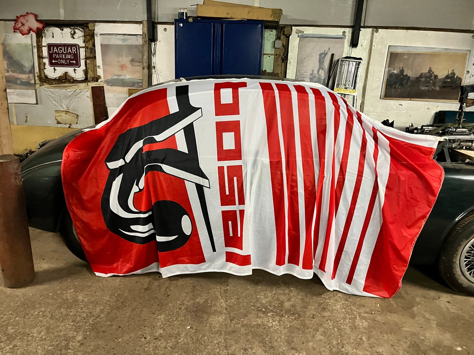 Rreclame VLAG  NIEUW BOSAL   AFMETING  3.00. X  1.50 meter., Ophalen of Verzenden, Nieuw