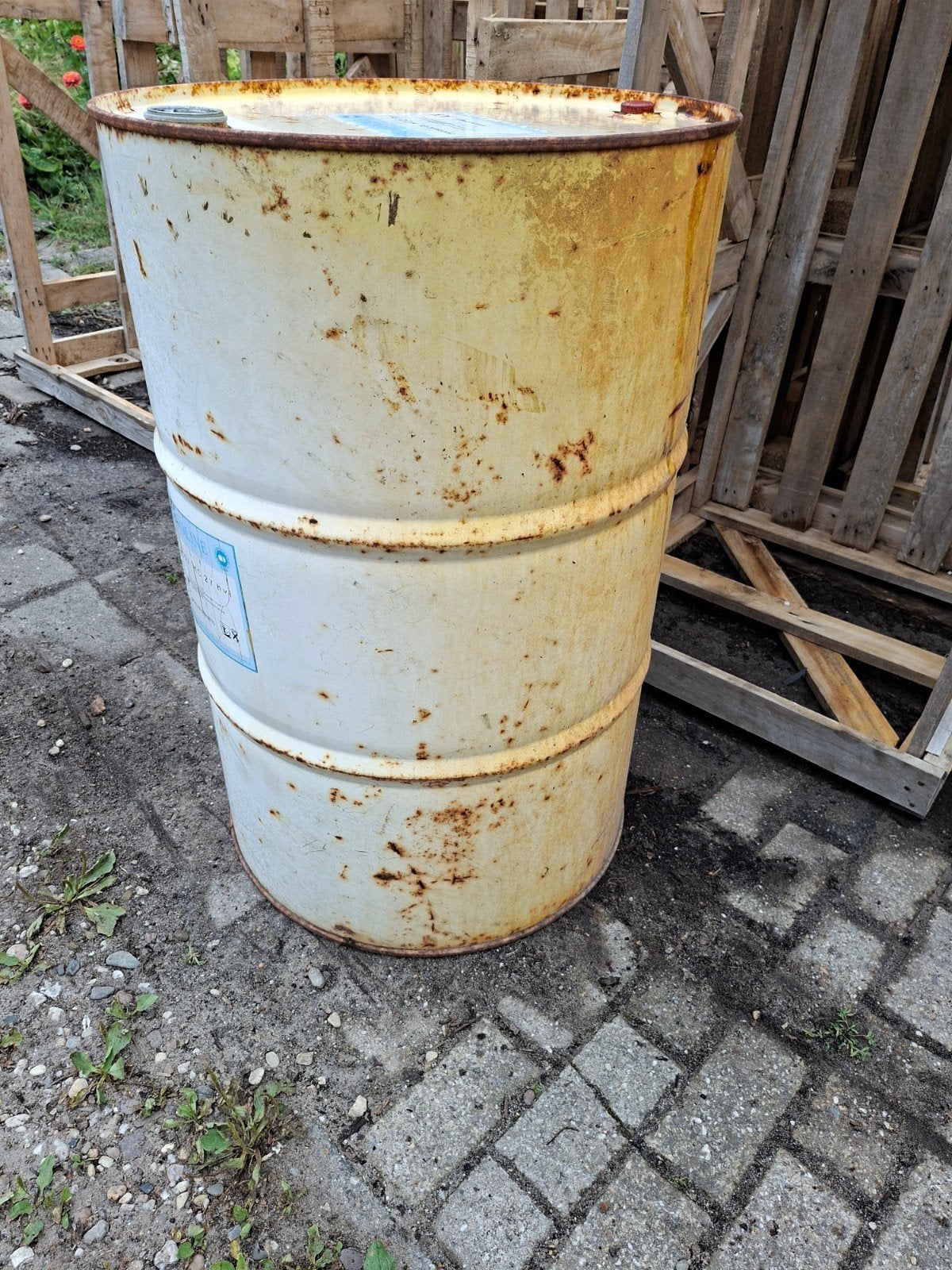 Gebruikt metalen vat - 200 liter olievat, Ophalen, Gebruikt