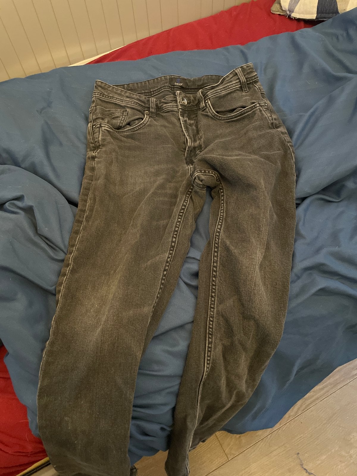 Zwarte heren jeans - Chief, Ophalen of Verzenden, Gedragen, Zwart, W32 (confectie 46) of kleiner