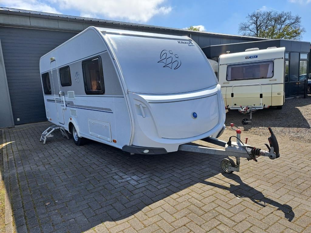 Knaus 650 sport/Mover/Voortent/Enkele bedden/Compleet!, Caravans en Kamperen, Rondzit, Bedrijf, 6 tot 7 meter, Schokbreker