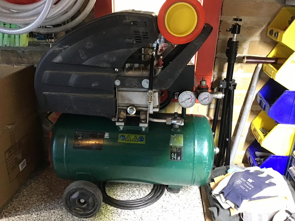 Parkside.     PKO 270, Doe-het-zelf en Verbouw, Compressors, Minder dan 25 liter, Ophalen, Gebruikt, Minder dan 200 liter/min