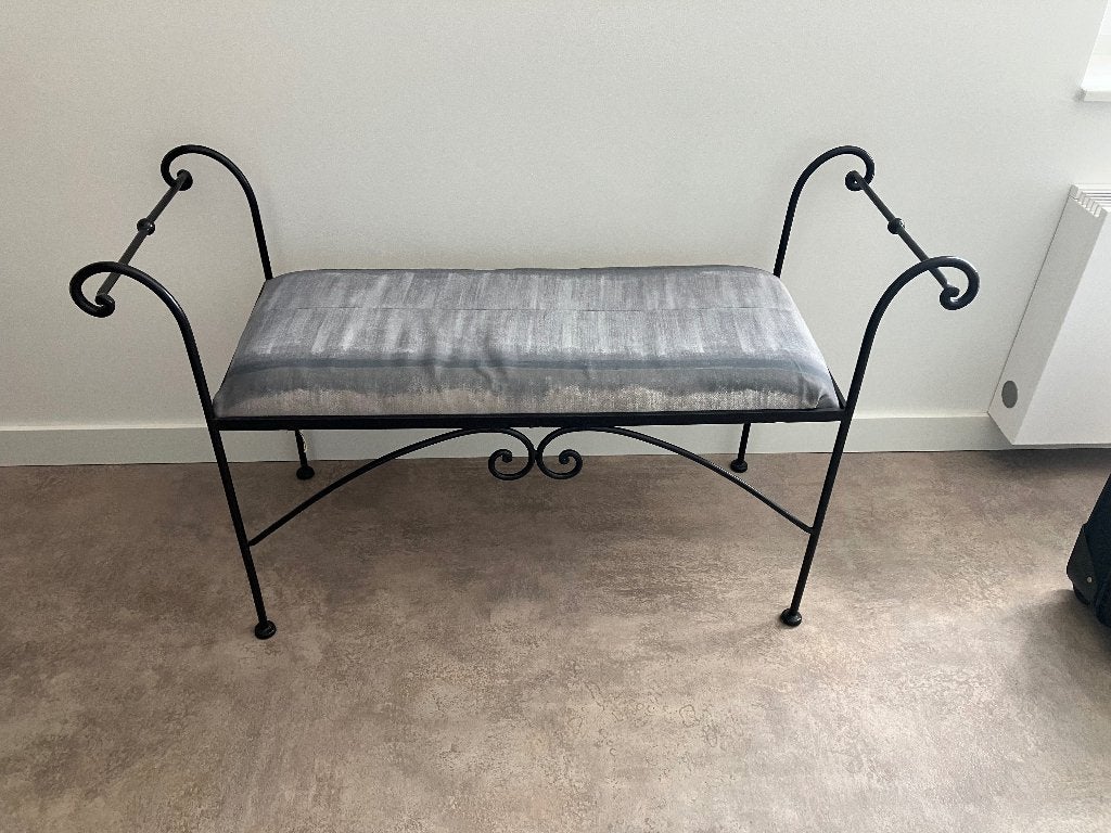 Bankje, Huis en Inrichting, Ophalen, Gebruikt, Minder dan 75 cm, Tweepersoons