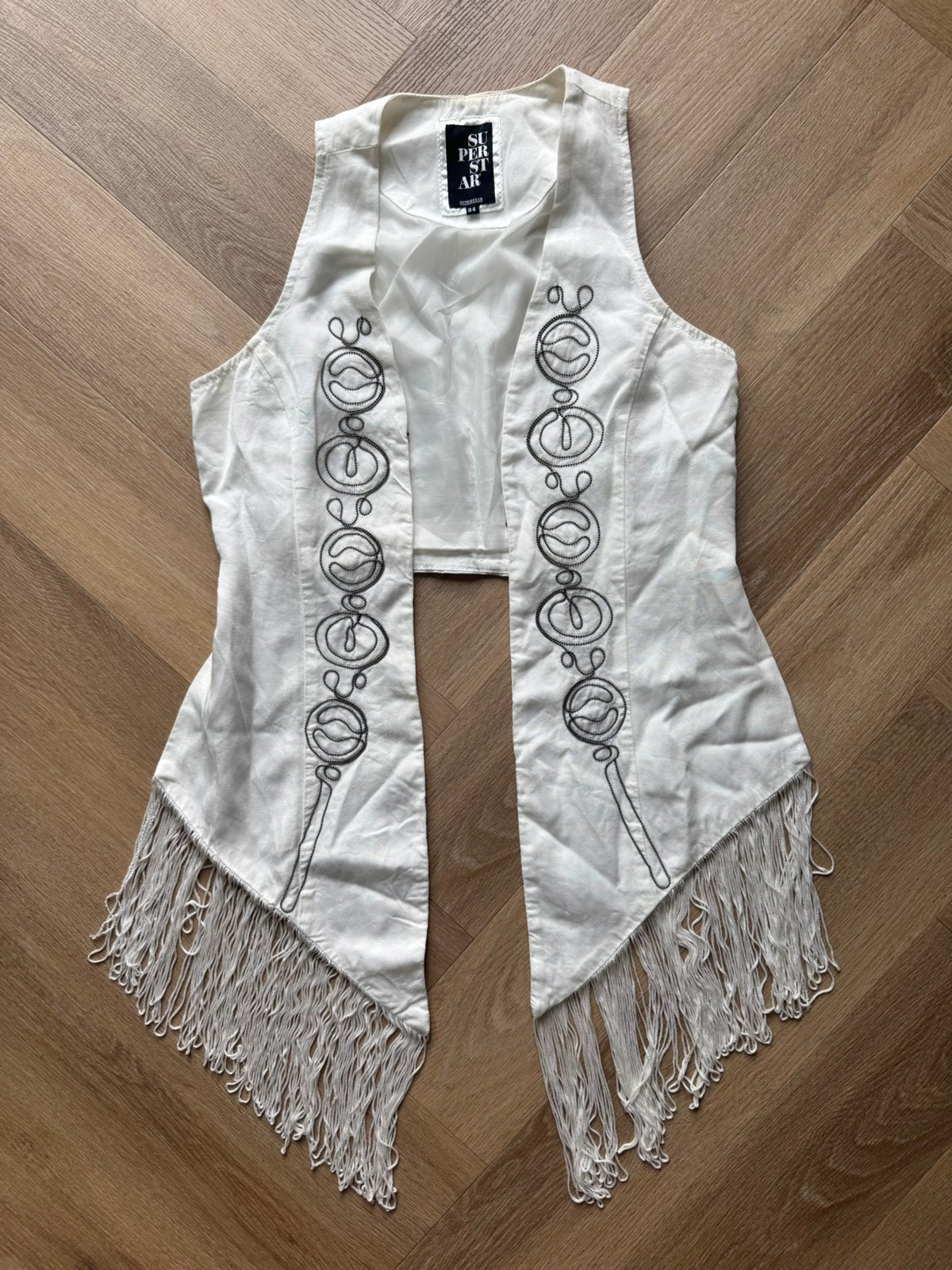 Superstar gilet vest met franjes maat 34, Ophalen of Verzenden, Gedragen