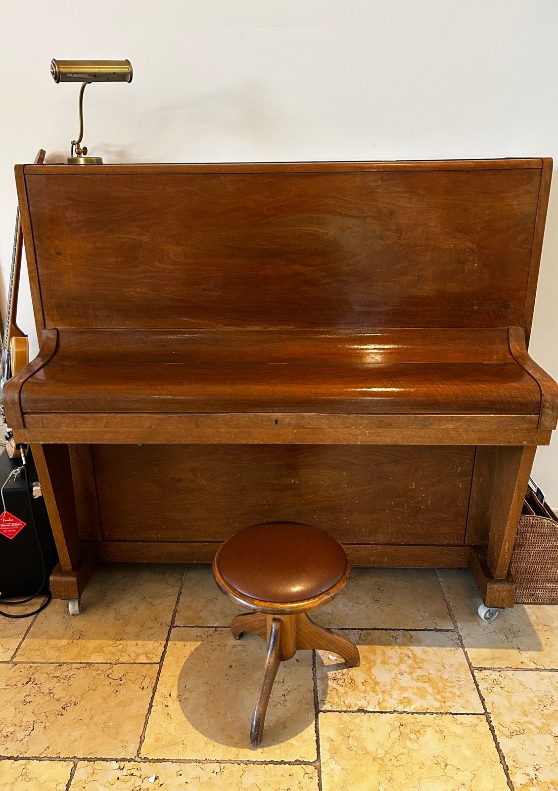 Oude piano van Rich Lipp, Ophalen, Gebruikt, Bruin, Piano