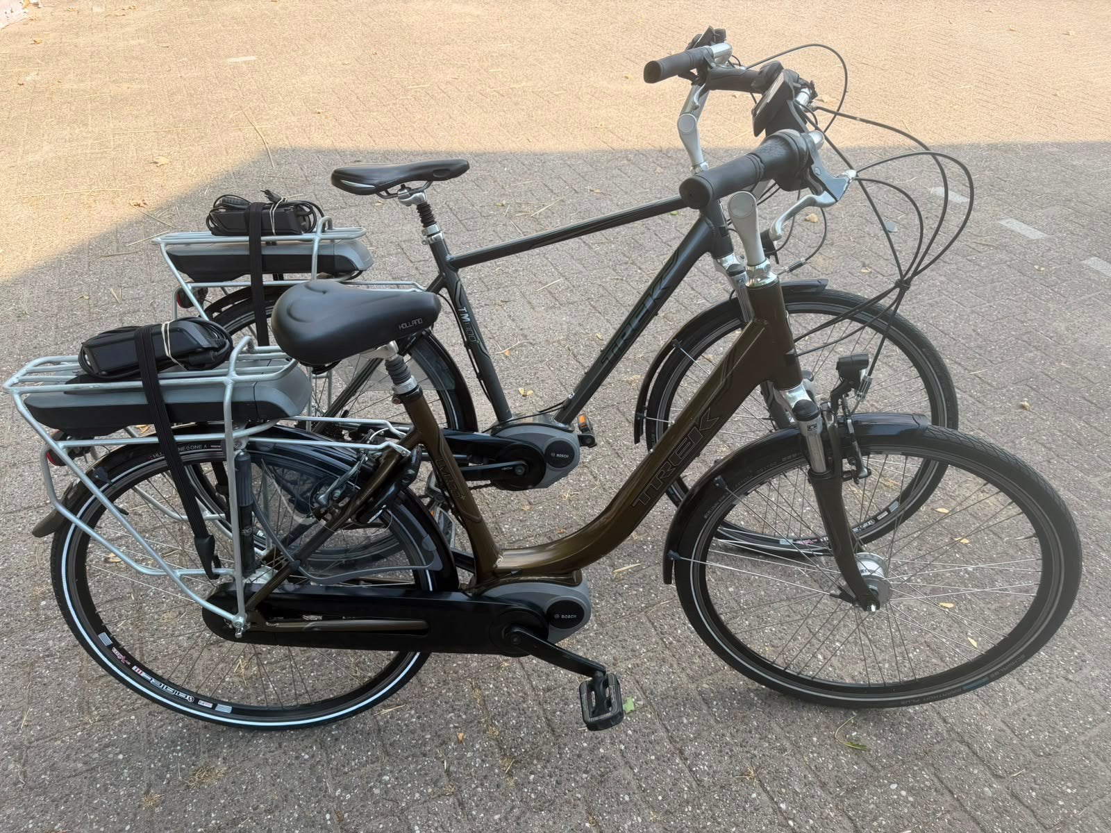 Set electrische trek bosch middenmotor fietsen, Ophalen, Zo goed als nieuw, 51 tot 55 cm, 50 km per accu of meer