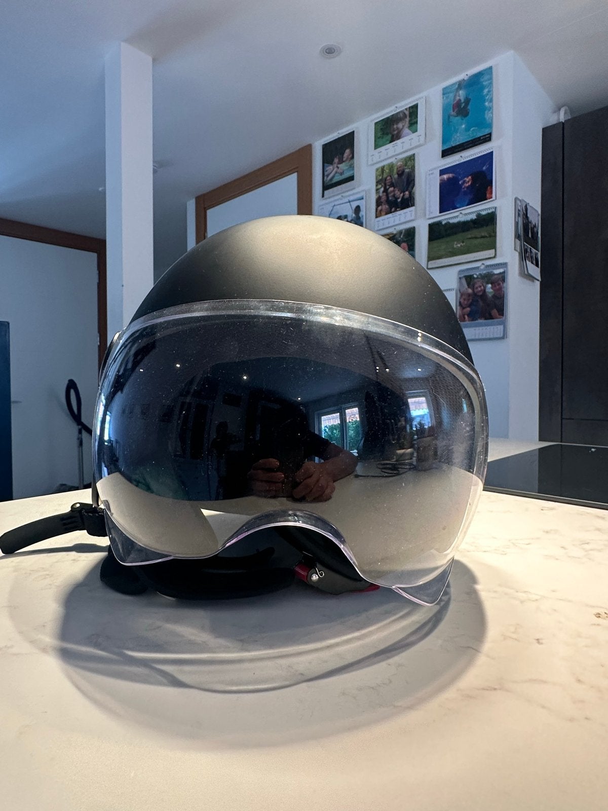 Vinz Helmets Scooterhelm Mat Zwart Maat M, Ophalen, Zo goed als nieuw, Medium