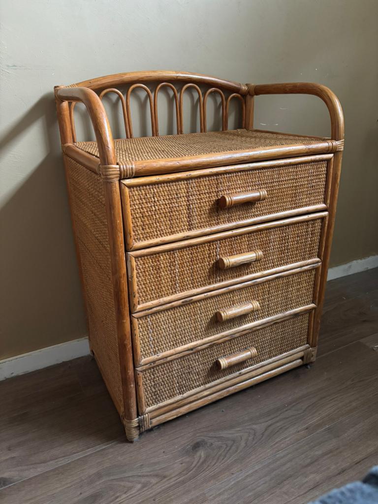 Rotan ladenkastje, Huis en Inrichting, Kasten | Ladekasten, Ophalen