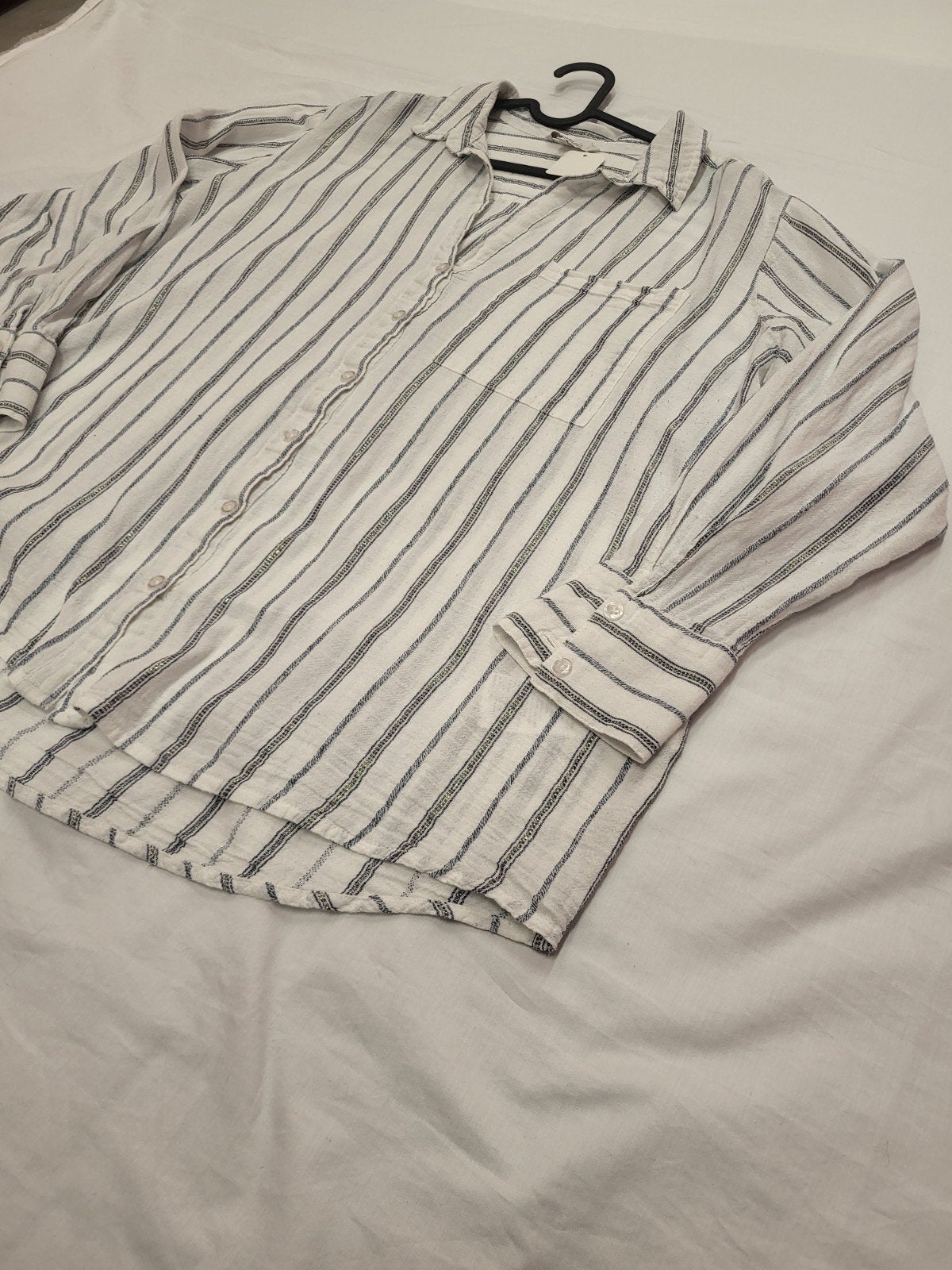 Ms Mode gestreepte blouse maat 50, Wit, Maat 46/48 (XL) of groter, Nieuw, Ophalen of Verzenden