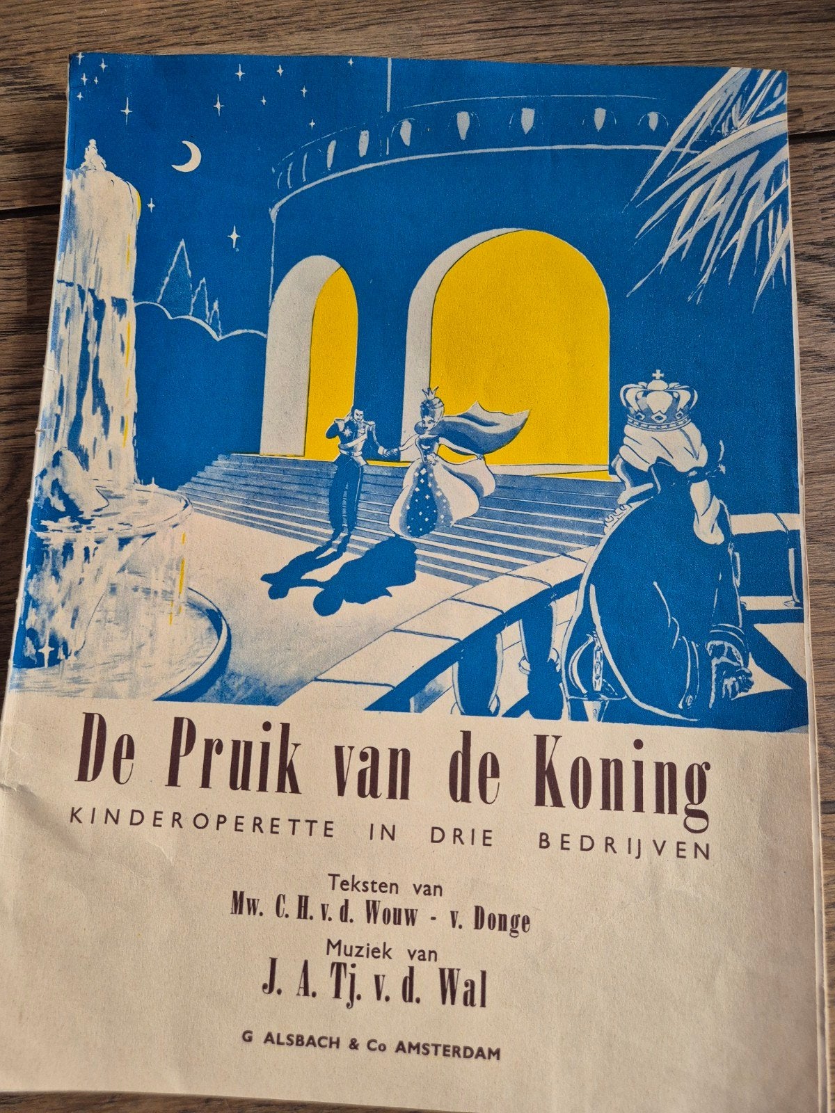 De Pruik van de Koning - Kinderoperette (Muziekboek) 2x, Ophalen, Gebruikt, Koor, Klassiek